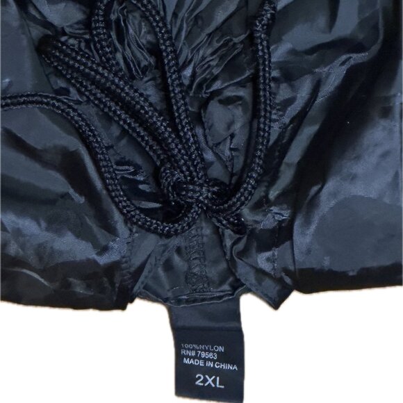 Beimar Black Camo Lightweight Windbreaker Pullover Hoodie | Sz 2XL - Picture 4 of 4